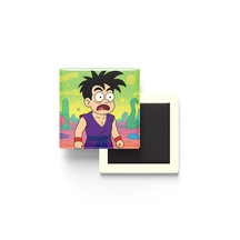 Gohan - 9x9 Cm Baskılı Kare Buzdolap Magneti