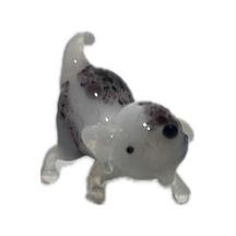 El Yapımı Mini Murano Cam Köpek Biblo A157-01