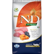 N&D Kuzu Etli Balkabaklı ve Yabanmersinli Kısırlaştırılmış Yetişkin Kedi Maması 5 KG