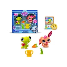 Hasbro Littlest Pet Shop 2'li Paketa 00587 G7 94-g7 95 Kaplumbağa-tavşan Minişler
