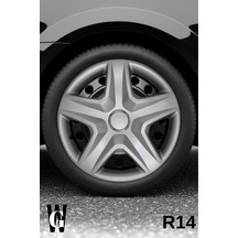 Chevrolet Kalos 14 İnç Jant Kapağı 4 Adet Gri G103