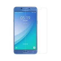 Samsung Galaxy C5 Pro İle Uyumlu Ekran Koruyucu Şeffaf Temperli Kırılmaz Cam Ekran Koruyucu