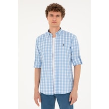 U.s. Polo Assn. Erkek Açık Mavi Gömlek Desenli 50288665-vr003 Açık Mavi