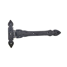 Antika Tarz Dekoratif Pirinç Kuyruklu Lale Menteşe - 147x193 Mm, Oksit Çok Renkli