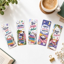 5 Adet Eğlenceli Kediler Kitap Ayracı 15 Cm