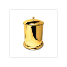 İsaoğlu Yapı Gold Tuvalet Kovası Vintage Model Gold Kulplu Kova Klasik Tasarım Aksesuar Gold