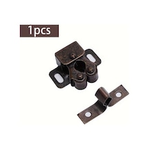 Sunshine011 Kırmızı Bronz 1 Adet Dolap Kapı Snap-on Yay Boncukları, Çekmece Mandalı, Vidasız Çift Toplu Kilit