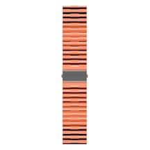 Ekılıf - Samsung Gear S3 Uyumlu - Kordon 22mm Kordon Krd-27 - Turuncu