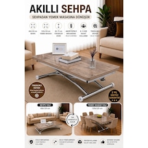 Juppo Üst Tabla Mdf Antiklayt Oval Köşe Alt Krom Dışa Kıvrım