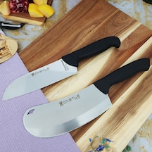 İncisive Mutfak Bıçak Seti 2'li Santaku Doğrama Şef Soğan Bıçağı