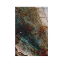 Kahve Yeşil Mermer Cam Tablo Yatay 80x125 Cm