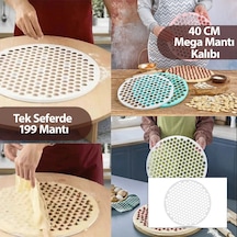 Mega Mantı Kalıbı - 40 Cm - 199 Mantı Kapasiteli - Plastik Renkli