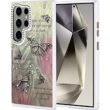 Newface Samsung Uyumlu Galaxy S24 Ultra Kılıf Blade Aynalı Desenli Kapak - Desen 6 Pembe