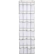 Moveevo 24 Bölmeli Kapı Arkası Organizer, Çok Amaçlı Depolama Çantası, Ayakkabı-kozmetik Stoku, Odalar Ve Dormitoriler İçin Beyaz Beyaz