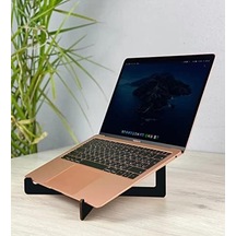 Taşınabilir Siyah Ahşap Notebook Laptop Standı