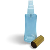 Boş Parfüm Şişesi 50 Ml 3 Adet Sarı Kapak Plastik Valf Eyfel Boş Şişe