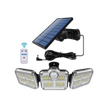 Solar Panelli Uzaktan Kumandalı 122 Led Bahçe Aydınlatması Çok Renkli