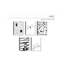 Papirüs Crazy Spiralli Sert Kapak 16x23 120yp. Çizgisiz Çok Renkli