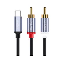 Usb Type-c To 2 Rca Ses Kablosu 1.5 Metre Belirtilmemiş