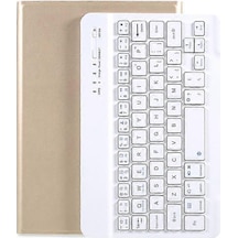 İpad Mini / Mini 2 / Mini 3 İle Uyumlu Deri Standlı Çıkarılabilir Bluetooth Klavye