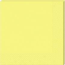 Makaron Peçete. 33 x 33 CM - 16 Adet - Sarı