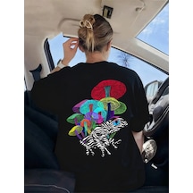 Noıssey Urban Pop Graphic Kadın Tişört Koleksiyonukod 5564 Siyah
