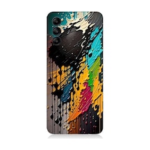 Samsung Galaxy M34 Uyumlu Tuvaldeki Pastel Boyalar Desenli Silikon Kılıf