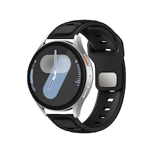 Galaxy Watch 46mm Ogaa Krd-135 22mm Silikon Kordon Strap Kayış - Siyah