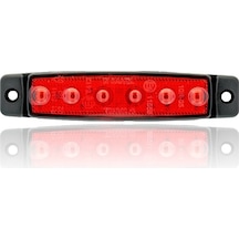 12v 6 Led Kırmızı Parmak Lamba Su Geçirmez İnce Dizayn Side Marker