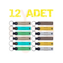 Bebeğinizin Cinsiyet Açıklama Partisi İçin, 12'li, Annenin İsmine Özel Anahtarlık, Hediye Hatıra