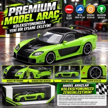 1/64 Mazda Rx-7 Veilside Fortune7 Green Çok Renkli