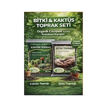 Bitki Ve Kaktüs Toprağı Seti 10 L Organik Cocopeatli Salon Bitkileri Ve Kaktüsler Için