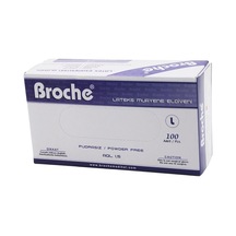 Haspet Broche Bimel Beybi Mumu Latex Muayene Eldiveni 100'lu Lateks Pudrasız