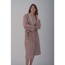 Güvenal Hera Ultrasoft Unisex Bornoz Erkek Kadın Bornozu Ultrasoft Çeyizlik 2 Mor