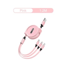 Usams 3 İn 1 Usb C Hızlı Şarj Kablosu