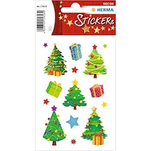 15626 Çıkartma Noel Ağacı Kağıt, Kendinden Yapışkanlı, Kalıcı, 2 Yaprak / 30 Çıkartma