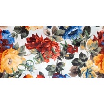 Loom & Laurel Baskılı Yıkanabilir Masa Örtüsü Mutfak Bahçe Piknik Masa Örtüsü 140x200 Acı Kahverengi