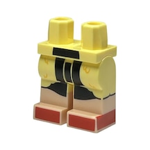 Minifigür Parçaları: Legs Decorated, Bacak, Ayak: 970c00pb1488