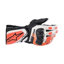 Alpinestars Sp-8 V3 Korumalı Motosiklet Eldiveni Siyah Beyaz Parlak Kırmızı