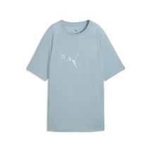 Puma Evostrıpe Graphic Tee Turkuaz Kadın T-shirt Mavi