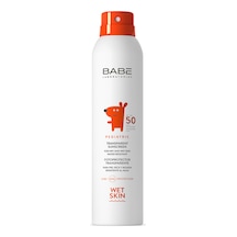 Babe Pediatric Transparent Sunscreen Wet Skin SPF50 Bebek Ve Çocuk için Güneş Spreyi 200  ML