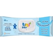 3 Adet Uni Baby Vücut Temizleme Havlusu Xxl 50'li Tekli
