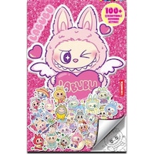 Labubu - 100+ Çıkartmalı Boyama Kitabı
