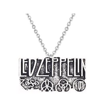 Led Zeppelin Müzik Grubu Unisex Kolye Altın