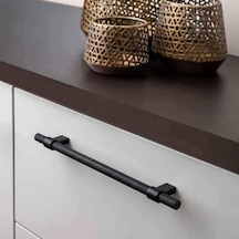 System Mobilya Kulbu Siyah Renk 128mm Kulp Sy8774 0128 Al6-al6 Çok Renkli