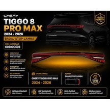 Chery Tiggo 8 Pro Max Arka Bagaj Stop Lambası 2024-2026
