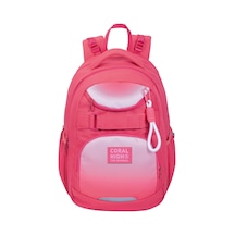 Coral High Mercan Renkli Dört Bölmeli Okul Sırt Çantası 24433 Pembe
