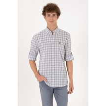 U.s. Polo Assn. Erkek Antrasit Gömlek Desenli 50306290-vr006 Antrasit