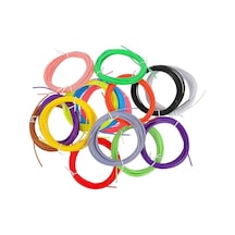 10 Farklı Karışık Renk Pcl Filament - 3m