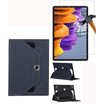 Matepad X2 7 Inç Üniversal 360 Standlı Kılıf + Ekran Koruyucu Lacivert